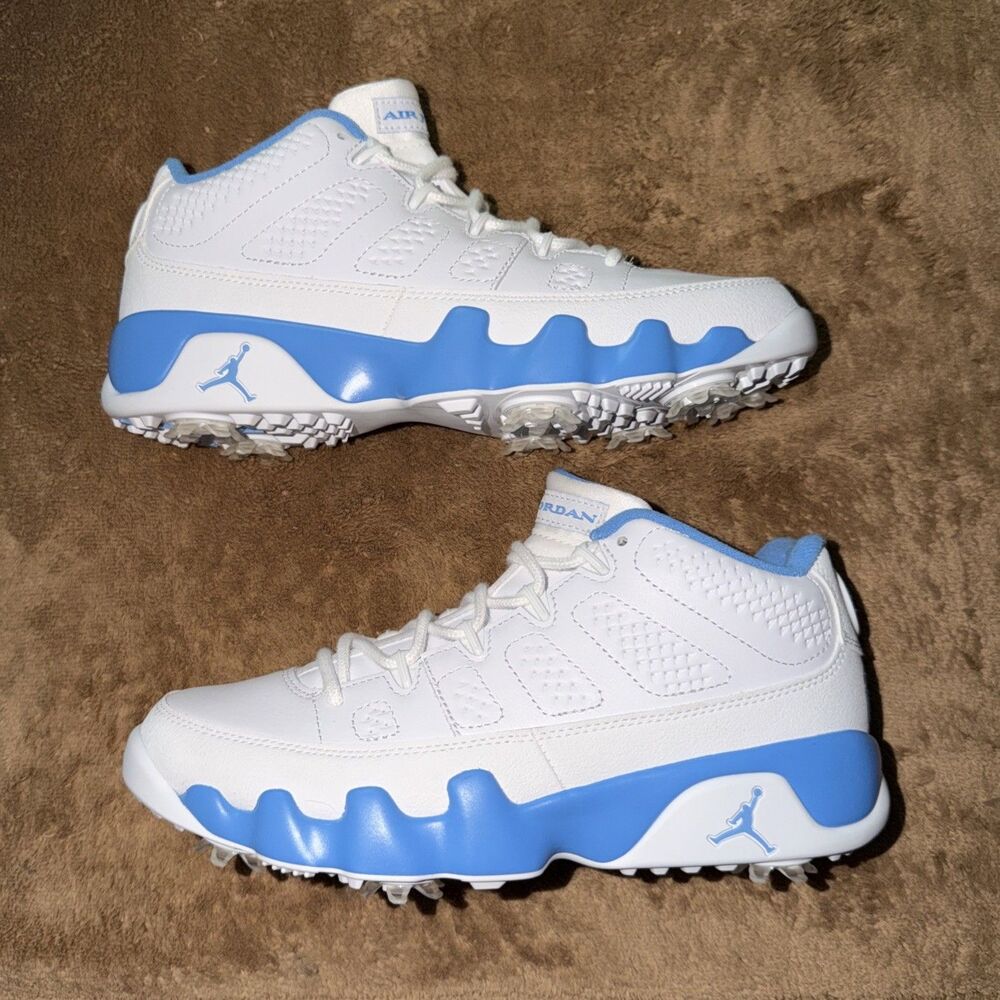 NEW Air Jordan 9 Retro Low Golf University Blue White UNC FJ5934-101 Men’s
